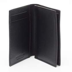 Pre Owned Montblanc Black Leather Meisterstuck Gusset Business Card Holder