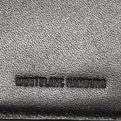 Pre Owned Montblanc Black Leather Meisterstuck Notepad Wallet