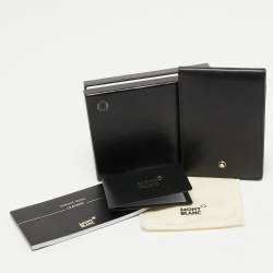 Pre Owned Montblanc Black Leather Meisterstuck Notepad Wallet