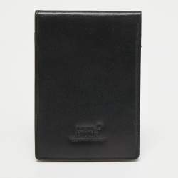 Pre Owned Montblanc Black Leather Meisterstuck Notepad Wallet