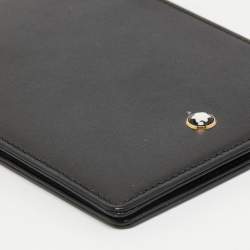 Pre Owned Montblanc Black Leather Meisterstuck Notepad Wallet