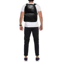 Montblanc Black Leather Meisterstuck Backpack