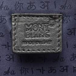 Montblanc Black Leather Meisterstuck Backpack