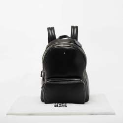 Montblanc Black Leather Meisterstuck Backpack
