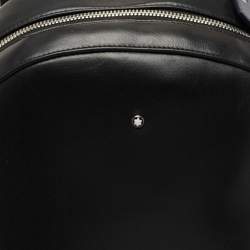 Montblanc Black Leather Meisterstuck Backpack