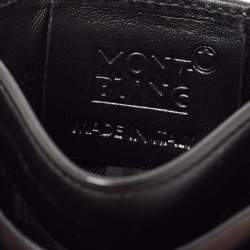 Pre Owned Montblanc Black Leather Meisterstück Pocket 6cc Card Holder