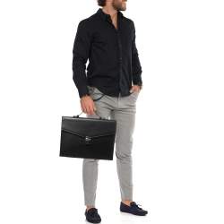 Montblanc Black Leather Meisterstuck Briefcase