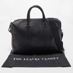 Montblanc Black Leather Meisterstück Document Briefcase Bag