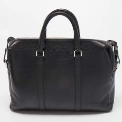 Montblanc Black Leather Meisterstück Document Briefcase Bag