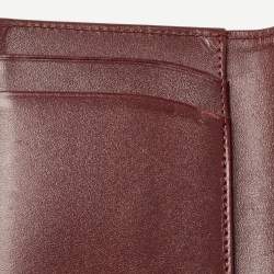 Montblanc Burgandy Leather Meisterstück Business Card Holder with Gusset