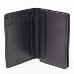 Montblanc Black Leather Meisterstück Business Card Holder with Gusset