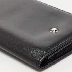 Montblanc Black Leather Meisterstück Business Card Holder with Gusset