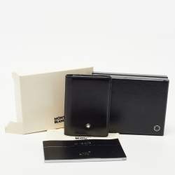 Montblanc Black Leather Meisterstück Business Card Holder with Gusset