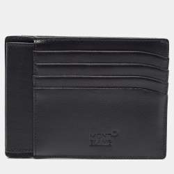 Montblanc Black Leather Sartorial Pocket 4cc with ID Card Holder