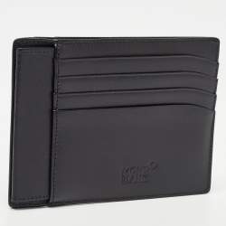 Montblanc Black Leather Sartorial Pocket 4cc with ID Card Holder
