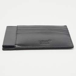 Montblanc Black Leather Sartorial Pocket 4cc with ID Card Holder