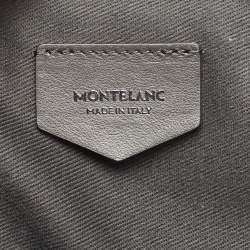 Montblanc Blue Leather Meisterstuck Laptop Bag