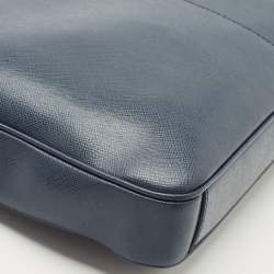 Montblanc Blue Leather Meisterstuck Laptop Bag