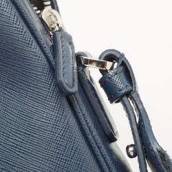 Montblanc Blue Leather Meisterstuck Laptop Bag
