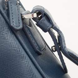 Montblanc Blue Leather Meisterstuck Laptop Bag
