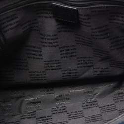 Pre Owned Montblanc Dark Blue/Black Nylon and Leather Nightflight Messenger Bag