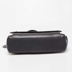 Montblanc Black Leather Sartorial Messenger Bag