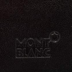 Pre Owned Montblanc Black Leather Meisterstuck Money Clip 6CC Wallet