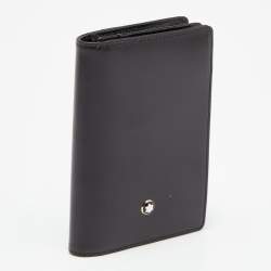 Montblanc Black Leather Meisterstück Business Card Holder 