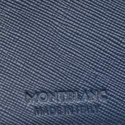 Montblanc Nay Blue Leather Meisterstuck 6CC Bifold Wallet