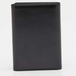Pre Owned Montblanc Black Leather Meisterstück Business Card Holder