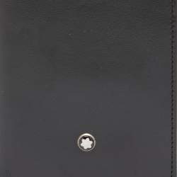 Pre Owned Montblanc Black Leather Meisterstück Business Card Holder