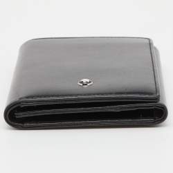 Pre Owned Montblanc Black Leather Meisterstück Business Card Holder