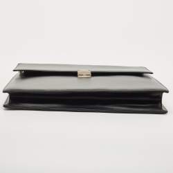 Montblanc Black Leather Meisterstuck Single Gusset Briefcase 