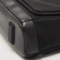 Pre Owned Montblanc Black Nylon and Leather Nightflight Briefcase