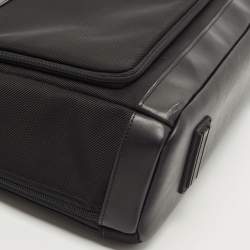 Pre Owned Montblanc Black Nylon and Leather Nightflight Briefcase