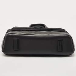 Pre Owned Montblanc Black Nylon and Leather Nightflight Briefcase