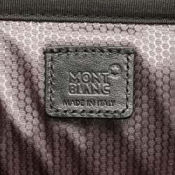 Pre Owned Montblanc Black Nylon and Leather Nightflight Briefcase