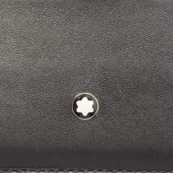 Pre Owned Montblanc Black Leather Meisterstuck Card Holder 6CC