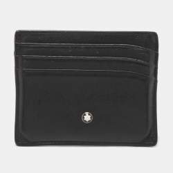 Montblanc Meisterstuck 6cc Leather Wallet with Money Clip Black