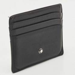 Pre Owned Montblanc Black Leather Meisterstuck Card Holder 6CC