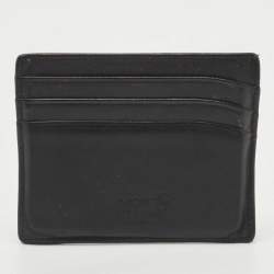 Pre Owned Montblanc Black Leather Meisterstuck Card Holder 6CC