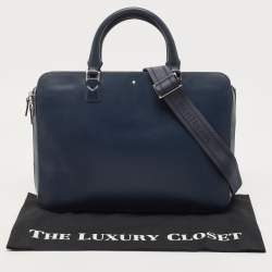 Montblanc Blue Leather Meisterstuck Sartorial Slim Document Case