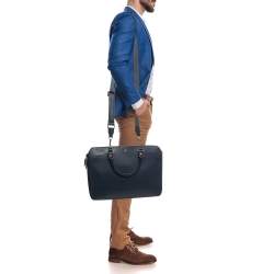 Montblanc Blue Leather Meisterstuck Sartorial Slim Document Case