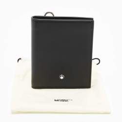Pre Owned Montblanc Black Leather Meisterstuck Business Card Case