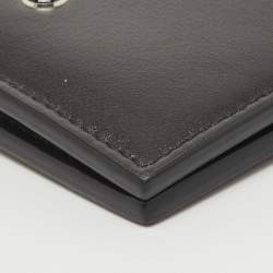 Pre Owned Montblanc Black Leather Meisterstuck Business Card Case