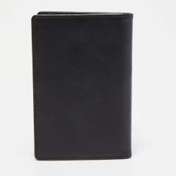 Pre Owned Montblanc Black Leather Meisterstück Business Card Holder