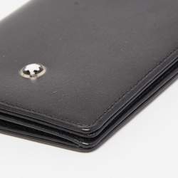 Pre Owned Montblanc Black Leather Meisterstück Business Card Holder