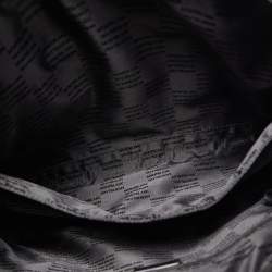 Montblanc Blue/Black Nylon and Leather Nightflight Briefcase Bag