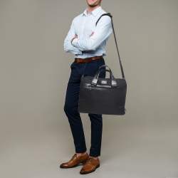 Montblanc Black Nylon and Leather My Nightflight Briefcase Bag
