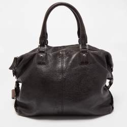 Montblanc Dark Brown Soft Grained Leather Meisterstuck Pocket Tote